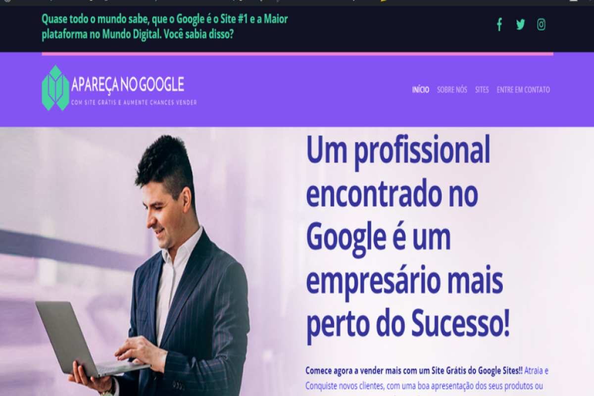 COMO APARECER NO GOOGLE COM UM SITE GRATIS