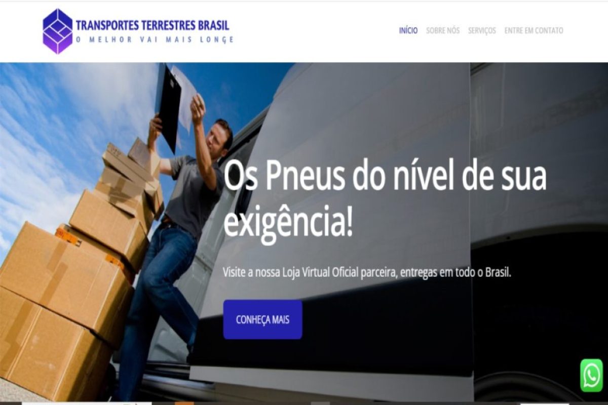 Site Transportes Terrestres Brasil